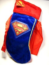 Kurt S. Adler DC Comics Superman Christmas Stocking Sock with Cape - NEW