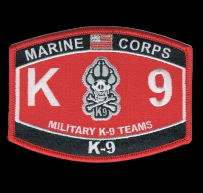 K-9 HAT PATCH MOS 5812 DOG HANDLER US MARINES VETERAN PIN UP WOW *