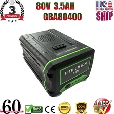 80V 3.5Ah Battery For Greenworks PRO BAB728 Replace GBA80200 GBA80400 GBA80600