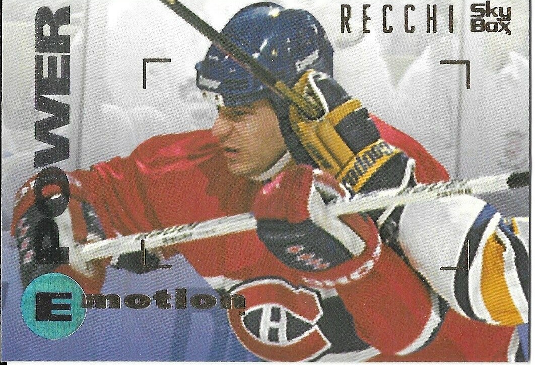 95-96 1995-96 Skybox Emotion Mark Recchi #90-Canadiens