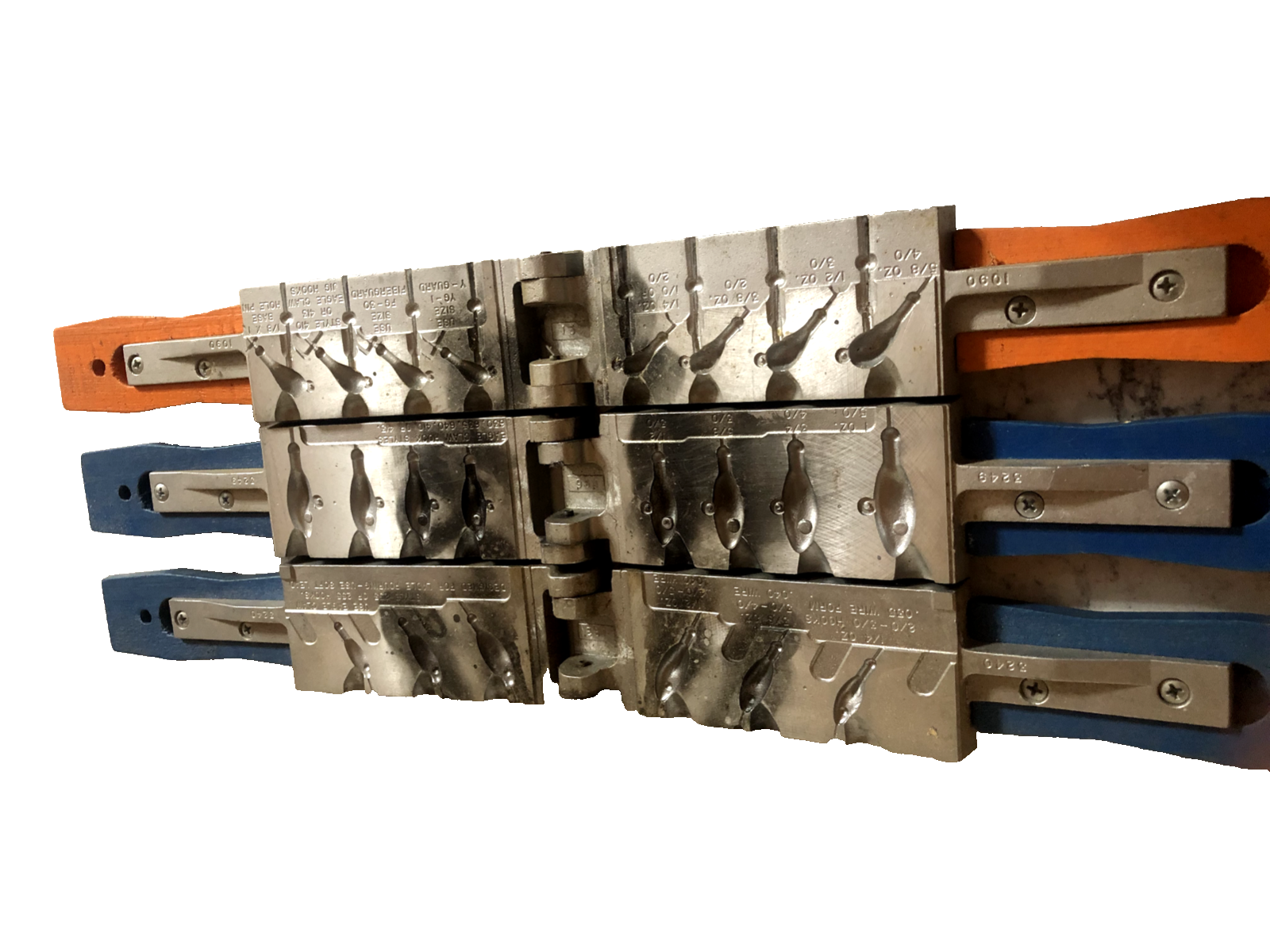 FISHING LURE LEAD MOLDS...LOT OF 3 eBay