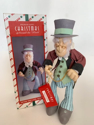 House Of Lloyd Christmas Around The World Never Too Late Scrooge Doll ‘97