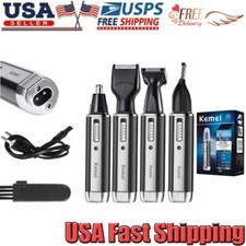3in1 Electric Nose Ear Hair Trimmer Eyebrow Shaver Clipper Groomer Cleaner Tool