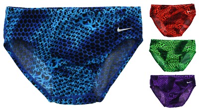 Nike Performance Brief Swim Bottom Swimwear Men's Poly Print NESS8013 MSRP $44