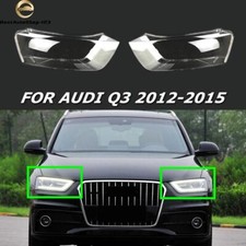 Headlight Lens Headlamp Shell Cover Cap For Audi Q3 2012 2013 2014 2015 Pair
