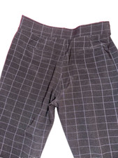 REGULAR STRETCH BLACK PLAID PANTS