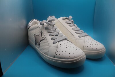 Union Bay Women's Shoes Casual Lace Up White Silver Star Size 9M ''EMMI''