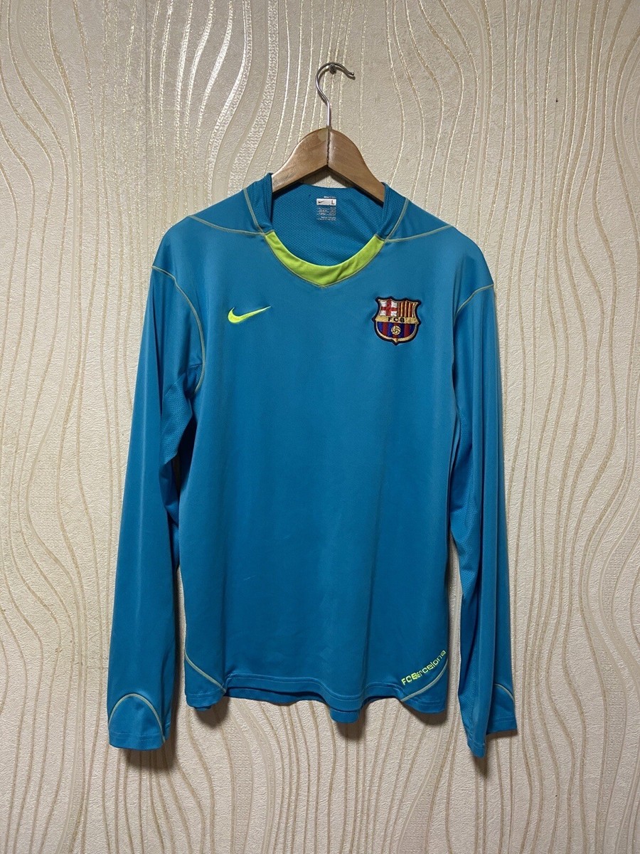 BARCELONA 2006 2008 TRAINING FOOTBALL SHIRT SOCCER JERSEY LONG