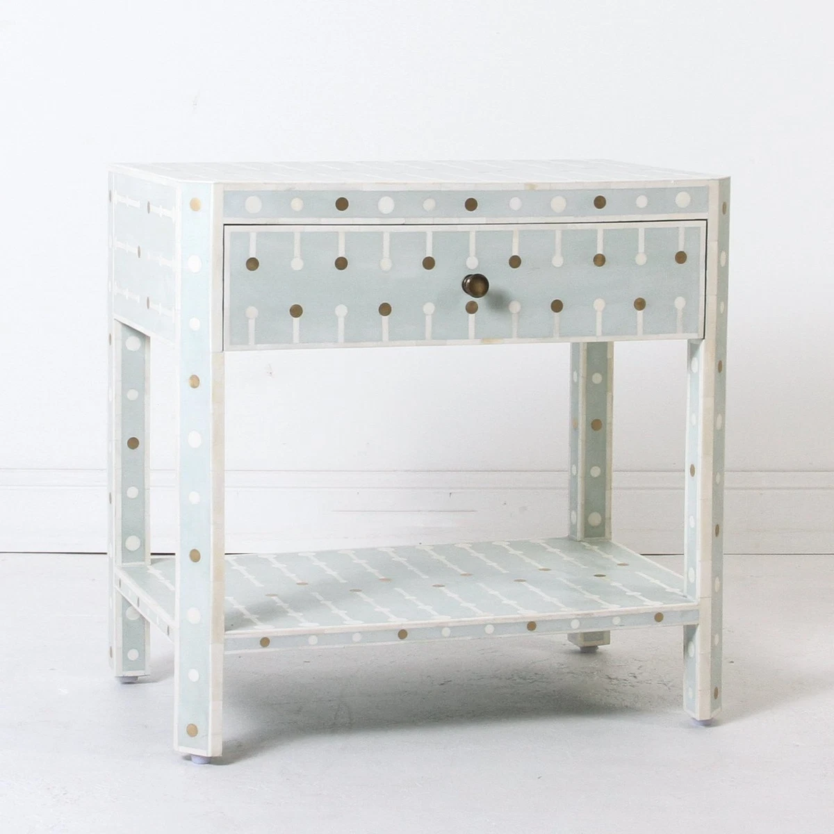 Bone inlay sale nightstand