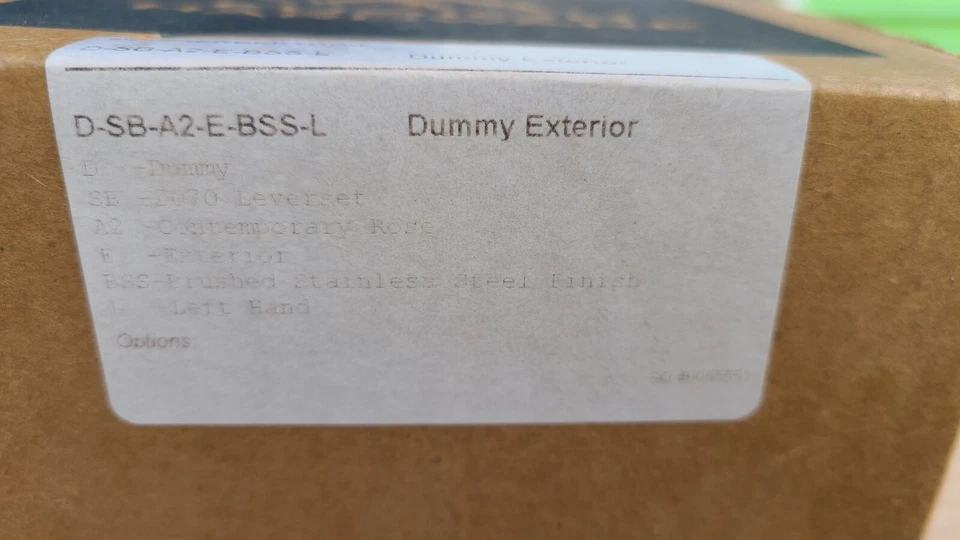 Fusion Hardware D-SB-A2-E-BSS-R Half Dummy Lever RH in Brushed Stainless Steel - Image 2 of 2