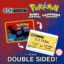 Eon Ticket - Pokemon Ruby & Sapphire e-Reader Custom Card (Read Description)
