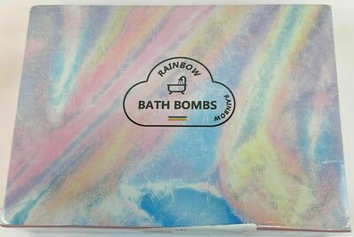 Rainbow Bath Bombs - Handmade Fizzies for Women (1pc-Rainbow) Cloud Shape