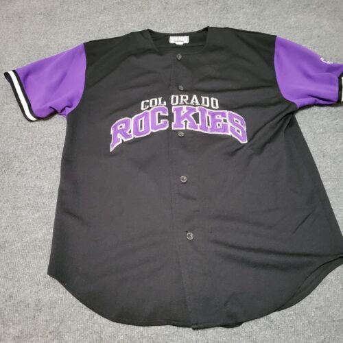 Vintage Colorado Rockies Jersey Size L Starter Larry Walker #33 MLB Baseball