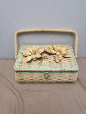 Vintage Woven Sewing box