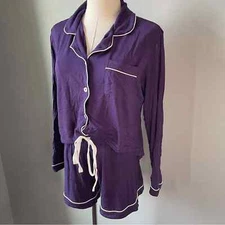 Sioro Sleepwear 2 Piece Long Sleeve Shorts Sleepwear Set Size Small