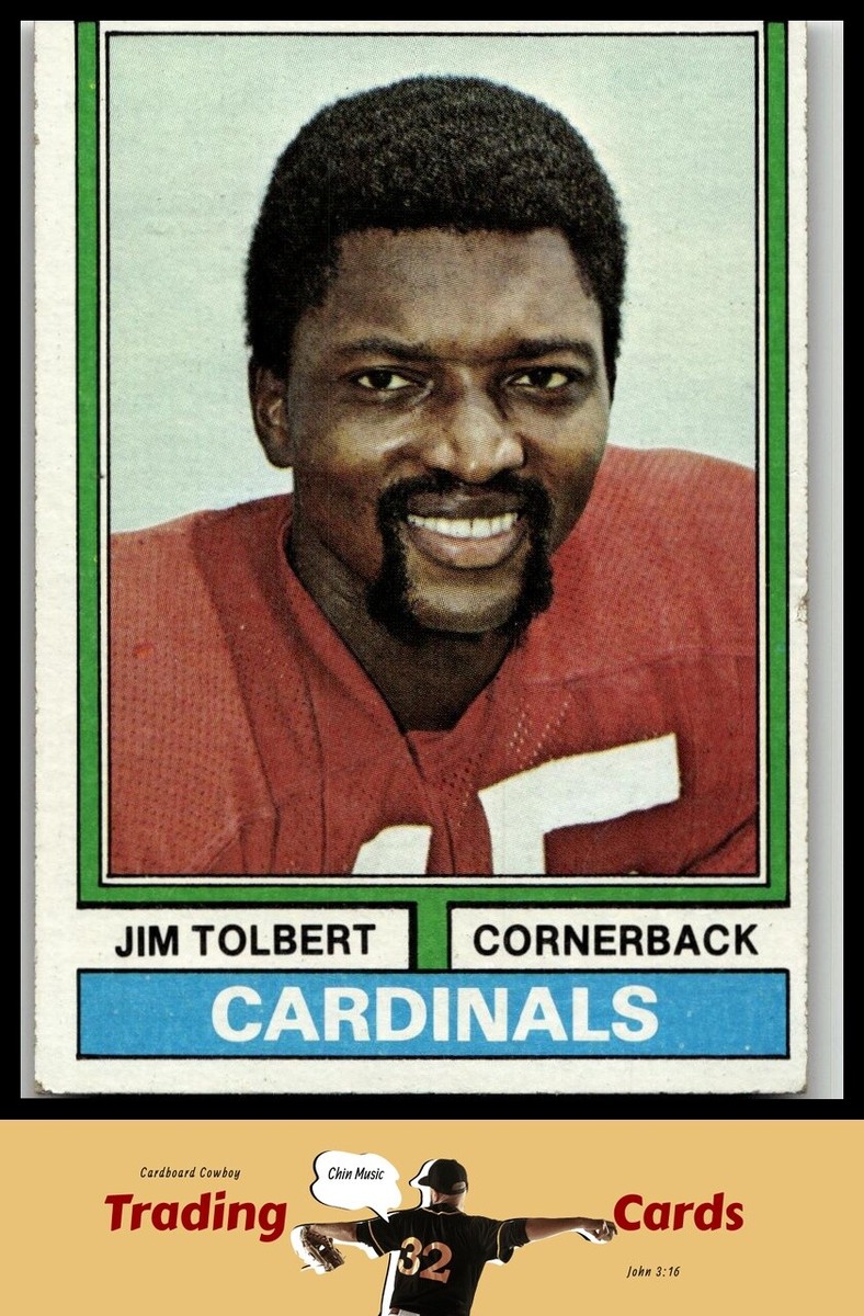 1974 Topps #344 Jim Tolbert St. Louis Cardinals RC Football Card
