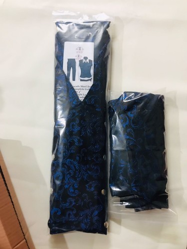 KORSETT WESTE HERREN LUXUS STAHLKNOCHEN BROKAT MÖWE ANZUG CADUAL KORSETT WESTE UND HOSE - Bild 9 von 13