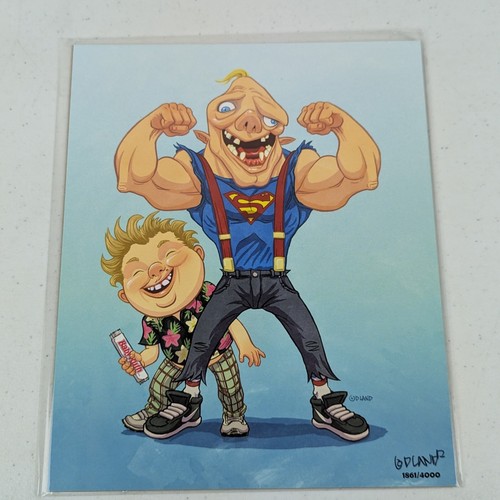 Bam Box Lot x 4 Limited Art Prints Signed: Thanos Goonies Slimer ET Ghostbusters - Picture 4 of 9