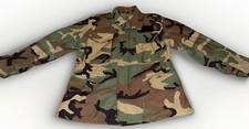 VINTAGE US Army M-65 Field Jacket Mens Medium Regular Woodland Camo 80s