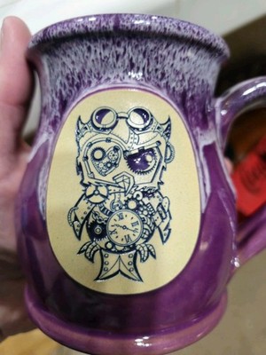 Deneen Iron Bean Coffee Purple Nori Steampunk Owl 10oz Coffee Mug 530/600