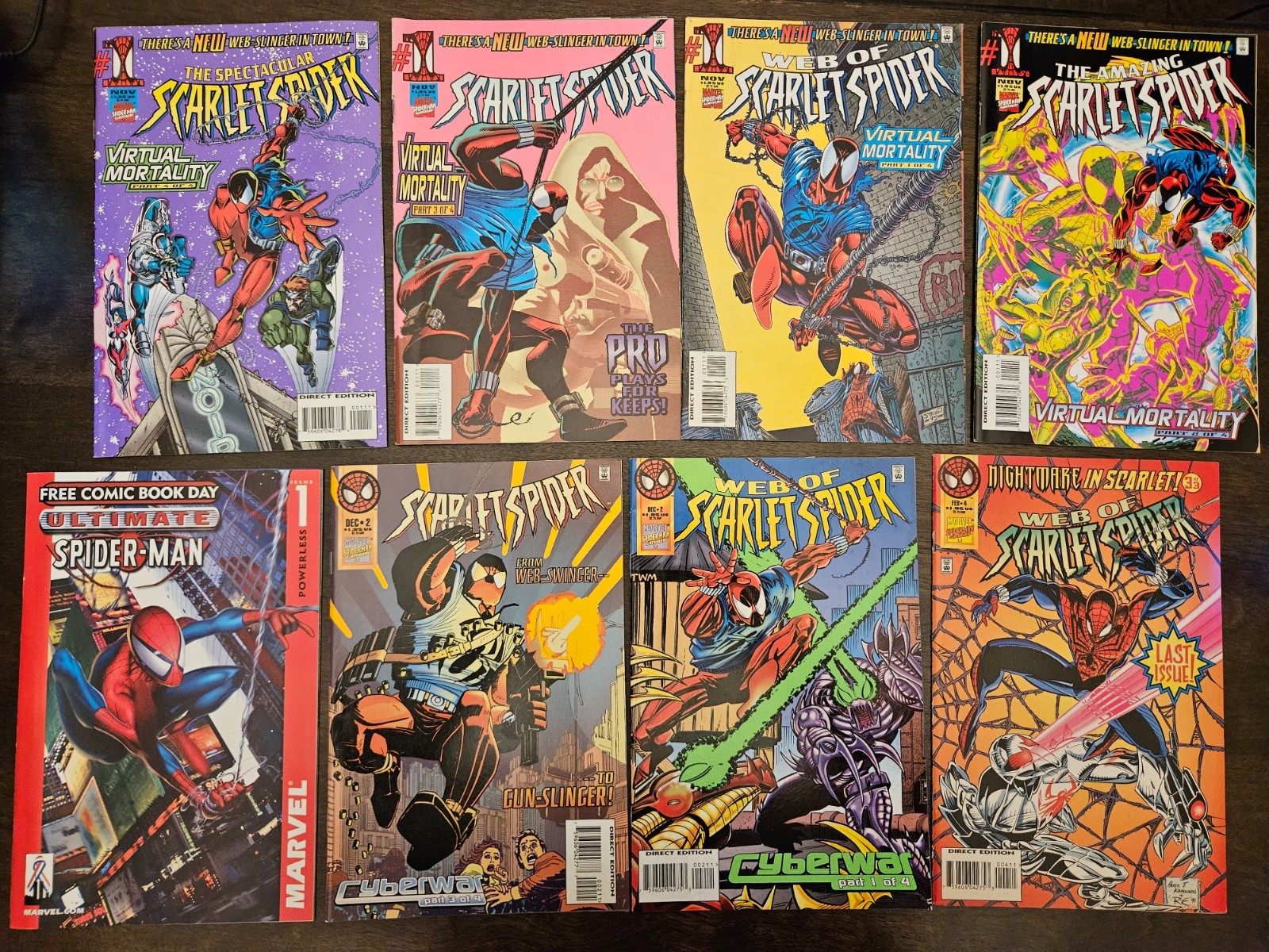 Scarlet Spider #1 Bundle (8 Comic Lot, 5 #1's) - Marvel, 1995 NM, 1st print