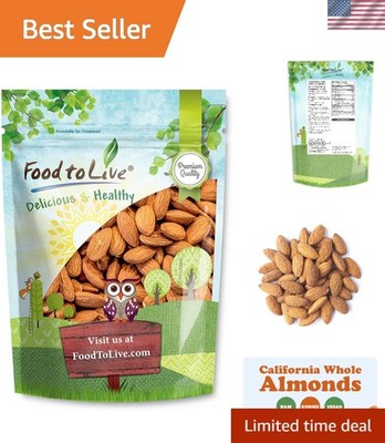 Whole California Almonds, 8 Oz Box - Rich in Fiber, Perfect for Healthy Recipes