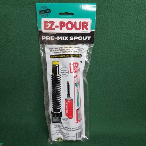EZ-Pour Plastic Flexible Fuel Spout 7 inch pre mix spout for fuel additives - Bild 1 von 7