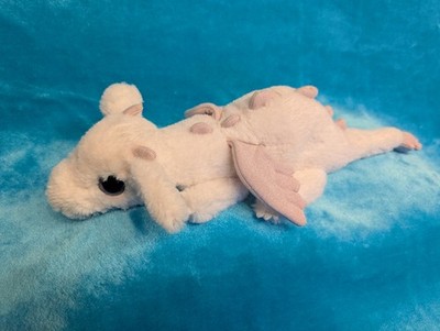 Depesche TOPModel, weiss m. rosa glitzer Flügeln XL Drache 50cm Limited Edition 