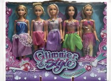 ZURU Glimmer Style Fantasy Collection 5 Fashion Dolls Gift Set NIB