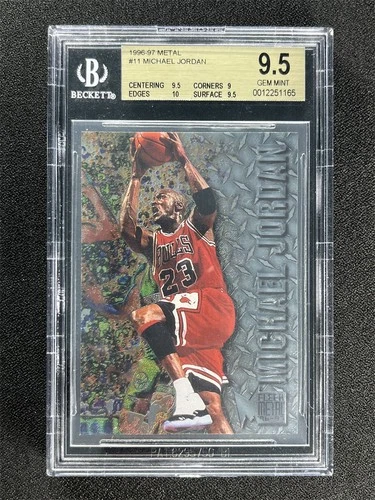 1996-97 Fleer Metal Michael Jordan #11 Chicago Bulls BGS 9.5 Gem Mint