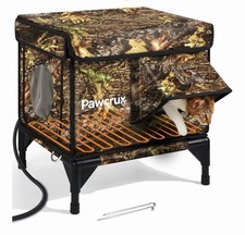 CAT HOUSE Elevated Camo Removable Heating Pad W/Escape Door 17"X13"X12"