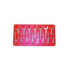 V8 Tools 9215 Thin Open End Service Wrench Set 15pc 34-1-58 Short Handle