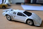 VTG ✅ Hot Wheels White Lamborghini Countach Loose Diecast 1:64 ✅ 1987 ✅ Toy Car