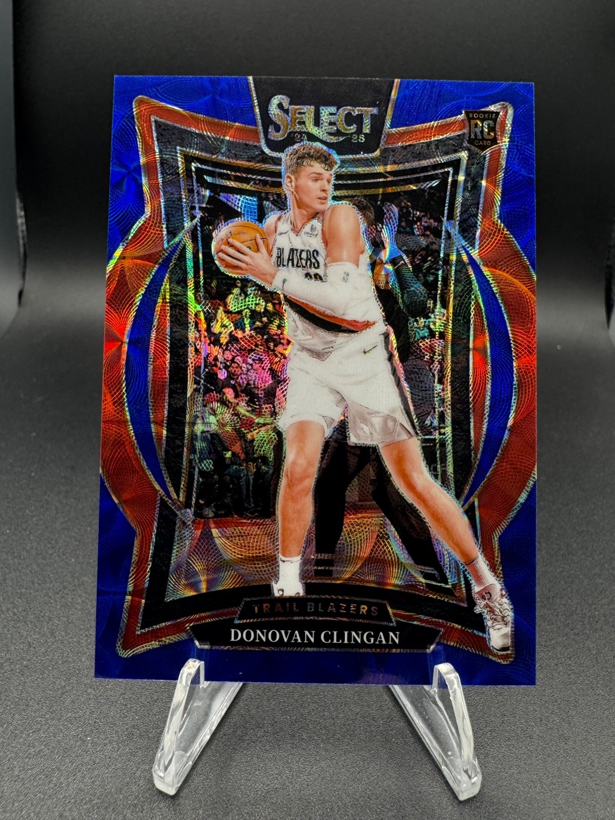 2024-25 Select Donovan Clingan RC Concourse Blue Scope /249 Trail Blazers Rookie