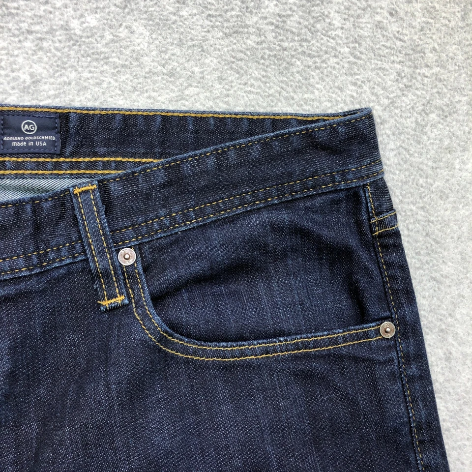 Мужские джинсы AG Adriano Goldschmied 38x34 Blue Protege классические прямые эластичные - Изображение 4 из 4