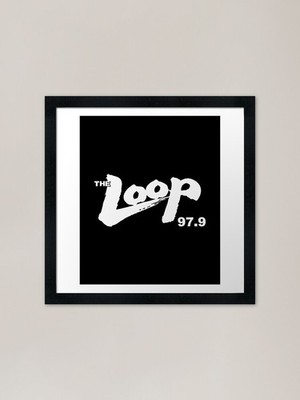 The Loop 979 Illinois Radio Framed  Framed Wall Art Poster Canvas Print Picture