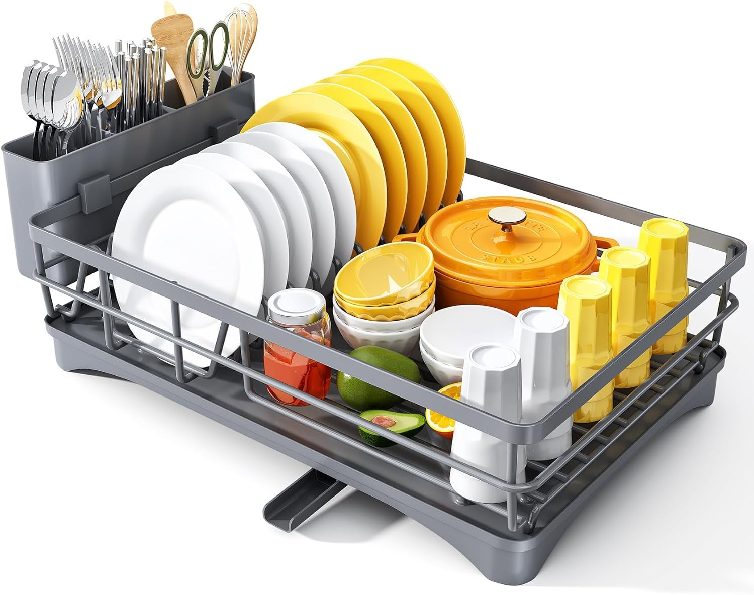 Dish Drying Rack for Kitchen Counter - Large Dish Rack with