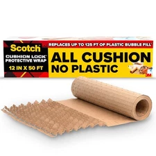 Scotch Cushion Lock Protective Wrap, 12 in X 50 Ft, Sustainable Packaging Soluti