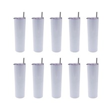 10PACK 20oz Engraving Skinny Tumbler Stainless Steel Insulated Water Bottle