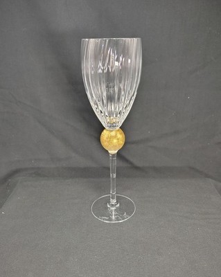 Union Street Manhattan GOLD 9 1/2'' Wine Glass Stemware Signed