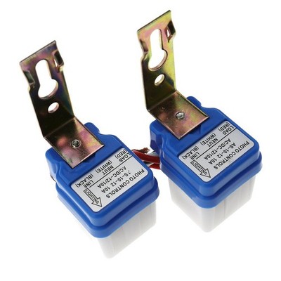 2x Dämmerungsschalter DC 12V 10A Dämmerungssensor Lichtsensor StraßenlichtLic...