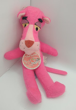 Pink Panther Plush Vintage Stuffed Animal Character Toy 15  1976 Mighty Star Tag