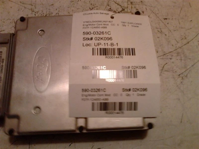 发动机 ECM 电子控制模块 自动 联邦 适合 91 EXPLORER 14476 — 第 3/4 张图片