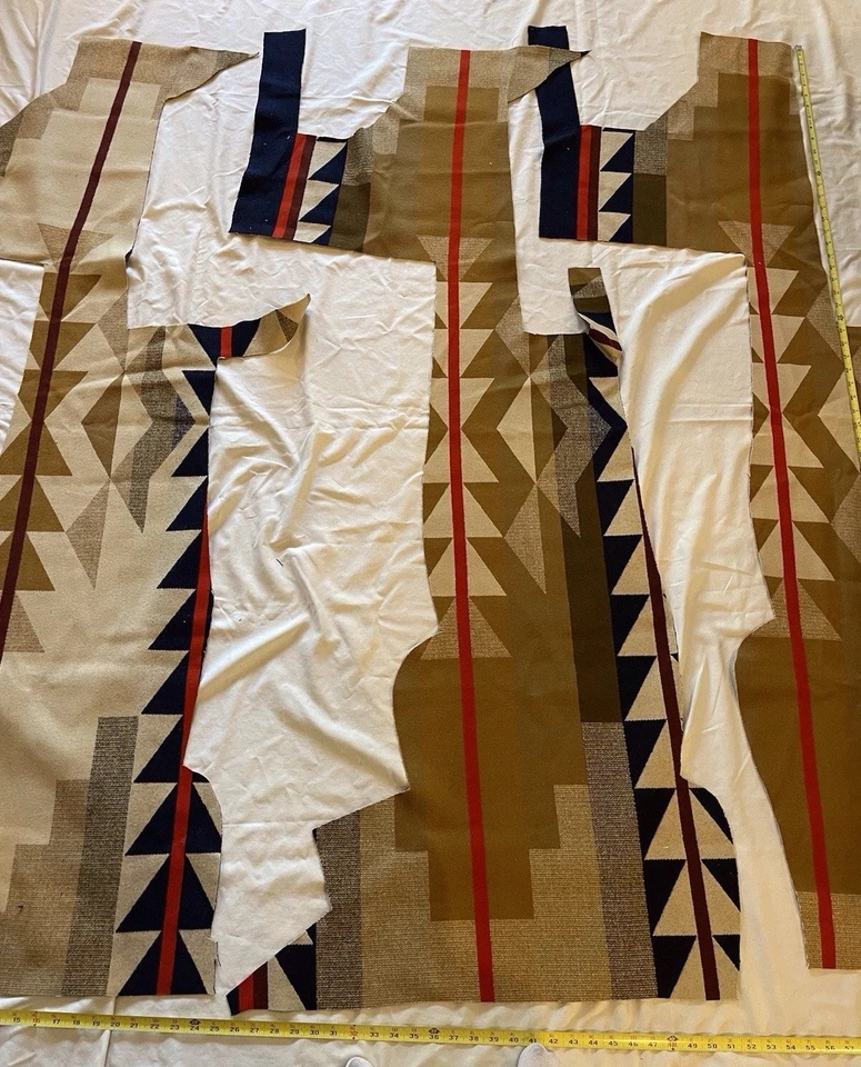 New Pendleton Wool blanket fabric remnants - Medicine Bow - appx 2.5 lb. - Image 4 of 4