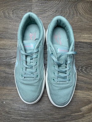 REEBOK SNEAKER WOMEN'S CLUB C ROYAL TECHQUE T BOLD MINT GREEN CANVAS