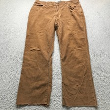 Vintage Polo Ralph Lauren Corduroy Raw Hem Pants Mens 38x28 Straight Brown