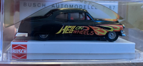 Cadillac Caddy Hell On Wheels Hot Rod 1952 muy raro Busch HO 1/87 #43417 NUEVO EN CAJA | Zustand: New