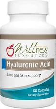 Wellness Resources Hyaluronic Acid from Rooster Comb, 100% Natural Low... 