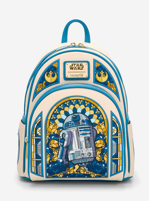 Loungefly Star Wars R2-D2 Stained Glass Portrait Mini  display picture 1
