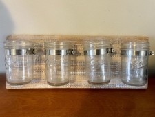 Mason Jar Organizer Rustic Farmhouse Decor, Bathroom, Kitchen, Toothbrushes, Etc